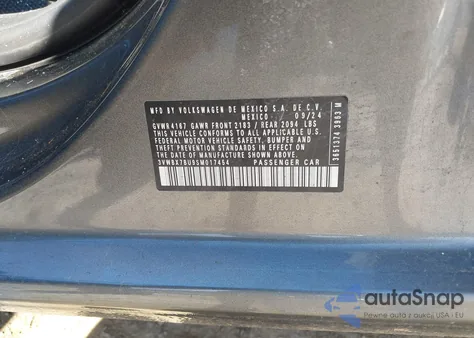 2025 Volkswagen Jetta 1.5T Sport z USA, uszkodzony, nr VIN 3VWBX7BU9SM017454